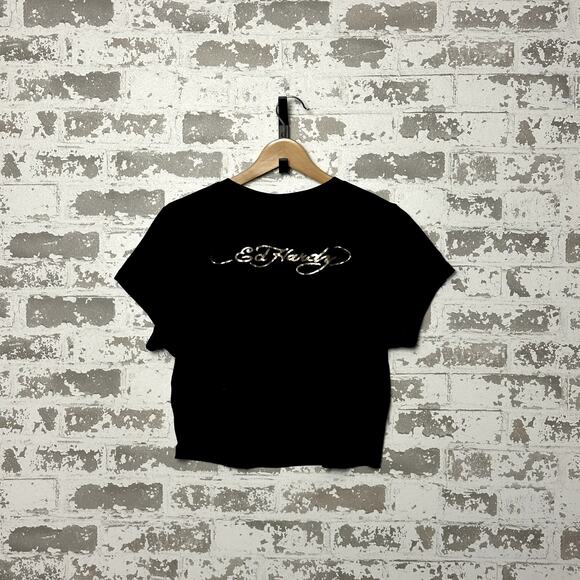 Ed Hardy Babydoll Shirt Boxy Fit Size XL Y2K - Picture 4 of 5